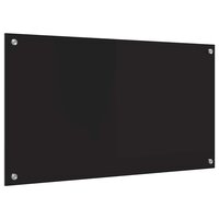 Keuken Achterwand Zwart 90 x 50 cm gehard glas 6