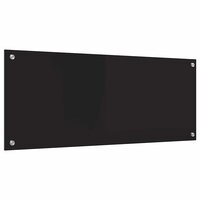 Keuken Achterwand Zwart 100 x 40 cm gehard glas 6