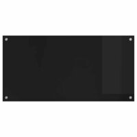 Keuken Achterwand Zwart 100 x 50 cm gehard glas 4