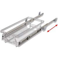 Draadmanden uittrekbaar 2 st 300 mm zilverkleurig 6