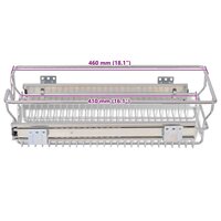 Draadmanden uittrekbaar 2 st 300 mm zilverkleurig 9