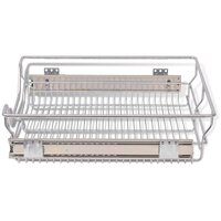 Draadmanden uittrekbaar 2 st 500 mm zilverkleurig 5