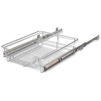 Draadmanden uittrekbaar 2 st 500 mm zilverkleurig 6
