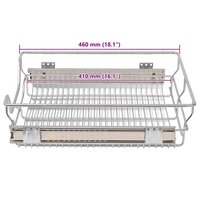 Draadmanden uittrekbaar 2 st 500 mm zilverkleurig 9