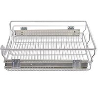 Draadmanden uittrekbaar 2 st 600 mm zilverkleurig 5