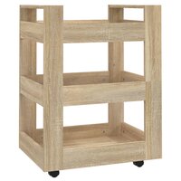 Keukentrolley 60x45x80 cm bewerkt hout sonoma eikenkleurig 2