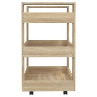 Keukentrolley 60x45x80 cm bewerkt hout sonoma eikenkleurig 6