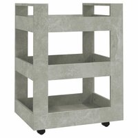 Keukentrolley 60x45x80 cm bewerkt hout betongrijs 2