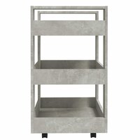 Keukentrolley 60x45x80 cm bewerkt hout betongrijs 6