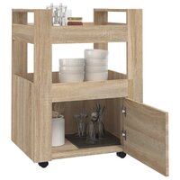 Keukentrolley 60x45x80 cm bewerkt hout sonoma eikenkleurig 4