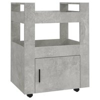 Keukentrolley 60x45x80 cm bewerkt hout betongrijs 2
