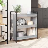 Keukentrolley 70x30x82 cm bewerkt hout grijs sonoma eikenkleur 3