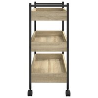 Keukentrolley 50x30x70 cm bewerkt hout sonoma eikenkleurig 8