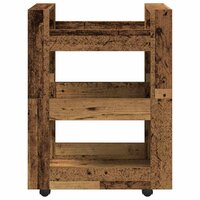 Keukentrolley Eikenhout 60 x 45 x 80 cm Bewerkt hout 5