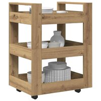 Keukentrolley Artisan Eiken 60 x 45 x 80 cm Bewerkt hout 3