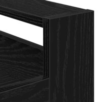 Keukentrolley Zwart Eiken 60 x 45 x 80 cm Bewerkt hout 8
