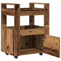 Keukentrolley Oud hout 60 x 45 x 80 cm Bewerkt hout 5