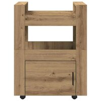 Keukentrolley artisanaal eikenkleurig 60 x 45 x 80 cm 6