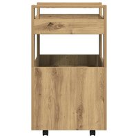 Keukentrolley artisanaal eikenkleurig 60 x 45 x 80 cm 7