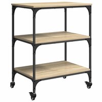 Keukentrolley Sonoma Eiken 60 x 41 x 76 cm Bewerkt hout 2