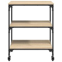 Keukentrolley Sonoma Eiken 60 x 41 x 76 cm Bewerkt hout 6