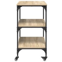 Keukentrolley Sonoma Eiken 60 x 41 x 76 cm Bewerkt hout 7