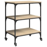 Keukentrolley Sonoma Eiken 60 x 41 x 76 cm Bewerkt hout 8