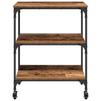 Keukentrolley Oud Hout 60 x 41 x 76 cm Bewerkt hout 6