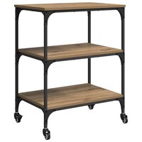 Keukentrolley Artisan Eiken 60 x 41 x 76 cm Bewerkt hout 8