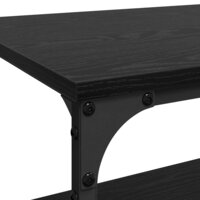 Keukentrolley Zwart Eiken 60 x 41 x 76 cm Bewerkt hout 9