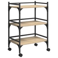 Keukentrolley Sonoma Eiken 50 x 35 x 75,5 cm Bewerkt hout 2