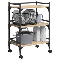 Keukentrolley Sonoma Eiken 50 x 35 x 75,5 cm Bewerkt hout 3