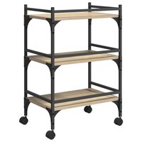 Keukentrolley Sonoma Eiken 50 x 35 x 75,5 cm Bewerkt hout 8