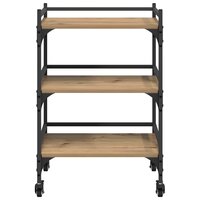 Keukentrolley Artisan Eiken 50 x 35 x 75.5 cm Bewerkt hout 6