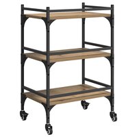 Keukentrolley Artisan Eiken 50 x 35 x 75.5 cm Bewerkt hout 8