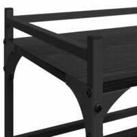 Keukentrolley Zwart Eiken 50 x 35 x 75.5 cm Bewerkt hout 9