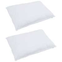 Hoofdkussen met kussen 2 pcs Wit 40 x 60 cm Veren 3
