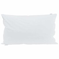 Hoofdkussen met kussen 2 pcs Wit 40 x 80 cm Veren 2