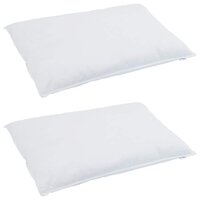 Hoofdkussen met kussen 2 pcs Wit 40 x 80 cm Veren 3