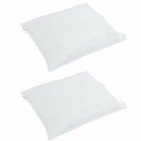 Hoofdkussen met kussen 2 pcs Wit 60 x 60 cm Veren 3