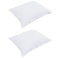 Hoofdkussen met kussen 2 pcs Wit 40 x 60 cm Katoen 3