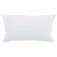 Hoofdkussen met kussen 2 pcs Wit 40 x 80 cm Katoen 2