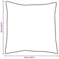 Hoofdkussen met kussen 2 pcs Wit 60 x 60 cm Katoen 4