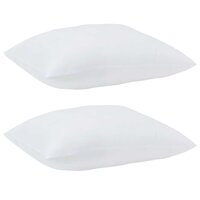 Hoofdkussen met kussen 2 pcs Wit 61 x 41 x 20 cm Polyester 4