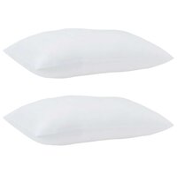 Hoofdkussen met kussen 2 pcs Wit 61 x 41 x 20 cm Polyester 4