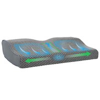 Hoofdkussen met kussen Grijs 60 x 34 x 11 cm Polyester 2