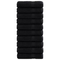 Gastendoek SOLUND 25 pcs Zwart 100 x 150 cm 550 gsm 2