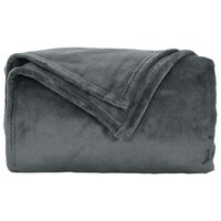 Gooi Deken Donkergrijs 220 x 240 cm Fleece 4