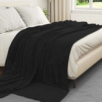 Gooi Deken Zwart 220 x 240 cm Fleece 3