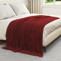 Gooi Deken Bordeaux Rood 150 x 200 cm Fleece 3